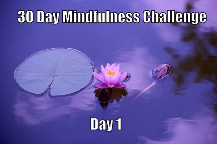 30 Day Mindfulness Challenge - Day 1