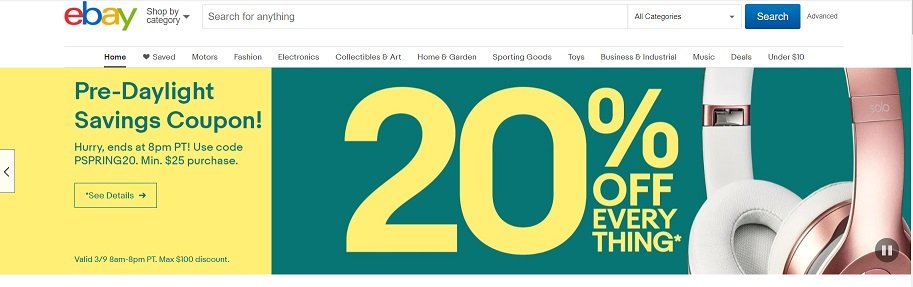 Ebay 20 Percent Off