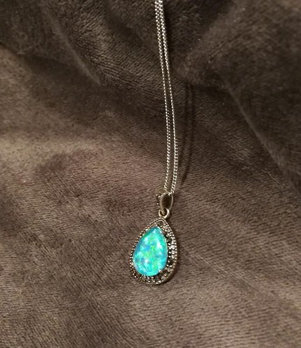 Blue Opal Necklace