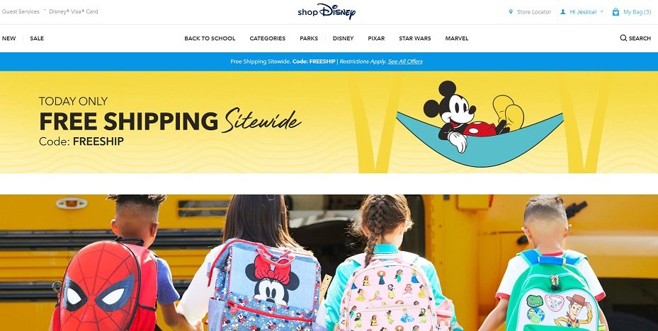 Disney Store Free Shipping July 29 2019